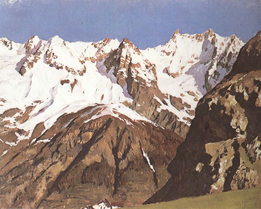 Gebirgskette. Montblanc